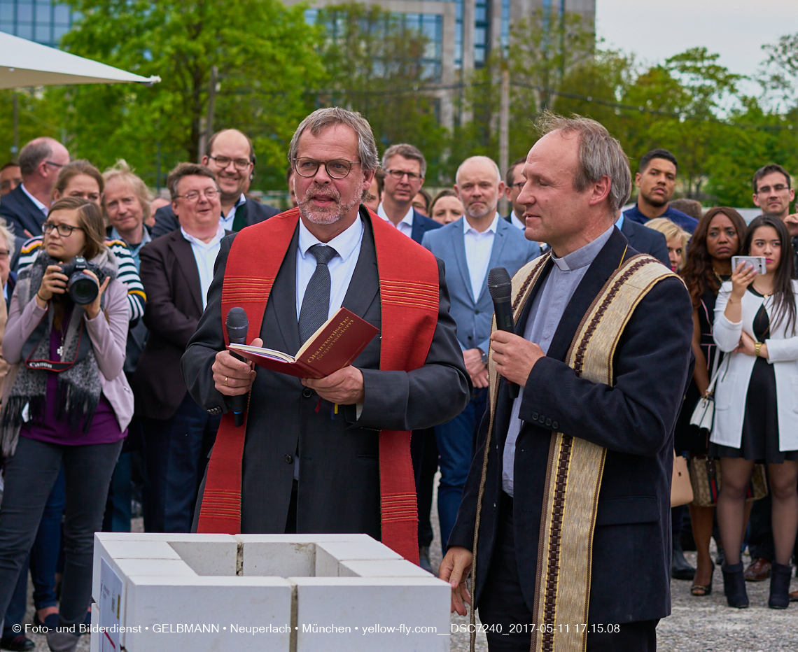 11. Mai 2017 - Grundsteinlegung für die LOGE und dem Kulturquadrat in Neuperlach